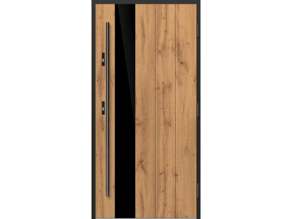 Ușă de Intrare din Lemn, model P176