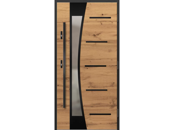 Ușă de Intrare din Lemn, model P177