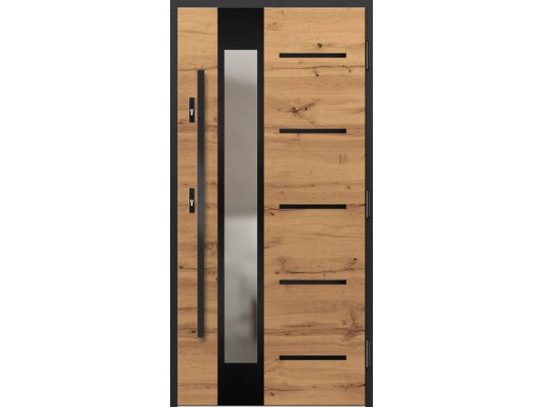 Ușă de Intrare din Lemn, model P180