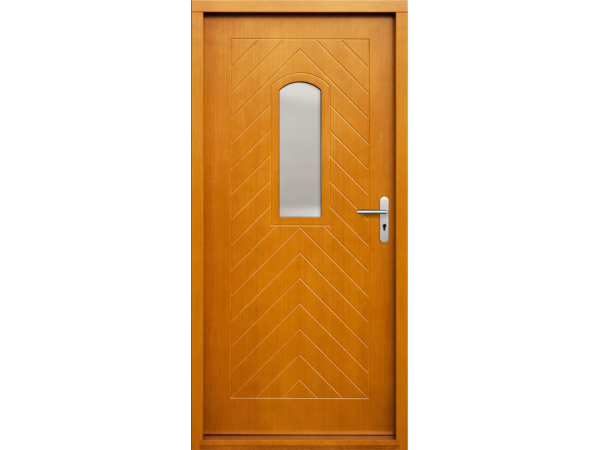 Ușă de Intrare din Lemn, model P54