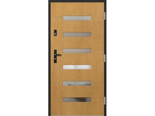 Ușă de Intrare din Lemn, model P55